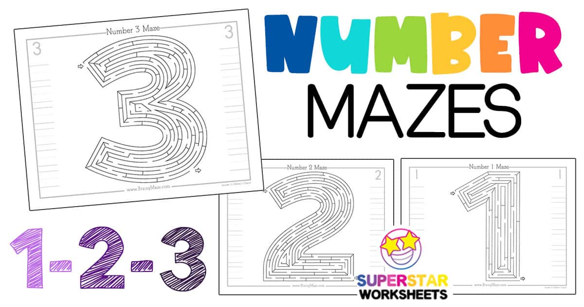 Number 2 Maze Worksheet