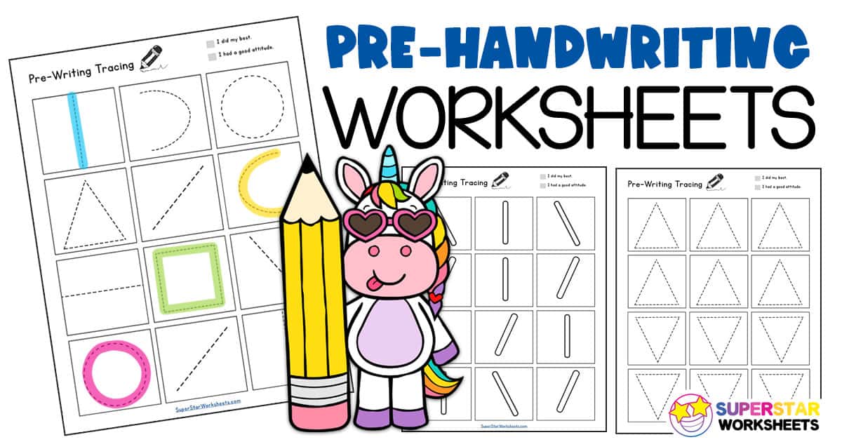 pre writing worksheets superstar worksheets