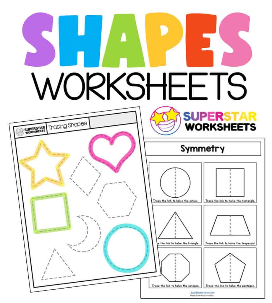 shape worksheets superstar worksheets