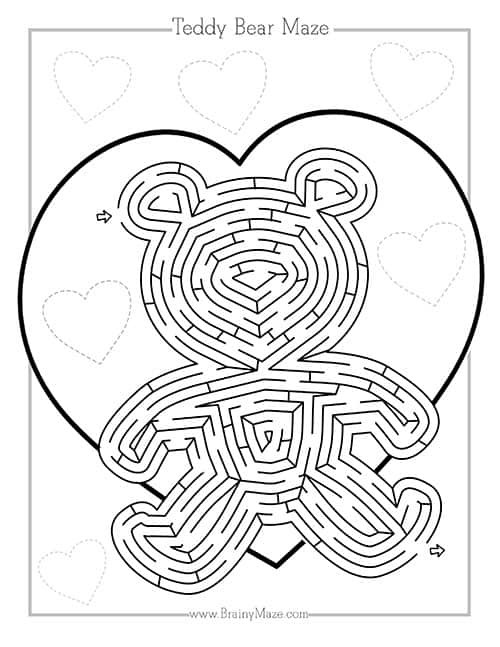 10 Valentine Maze Printables: Free & Easy Print! - The Simple Homeschooler