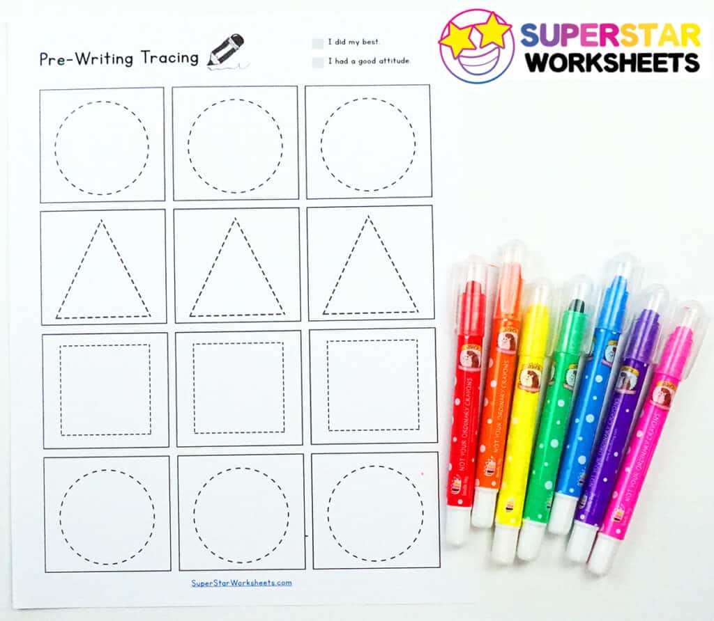 pre writing worksheets superstar worksheets