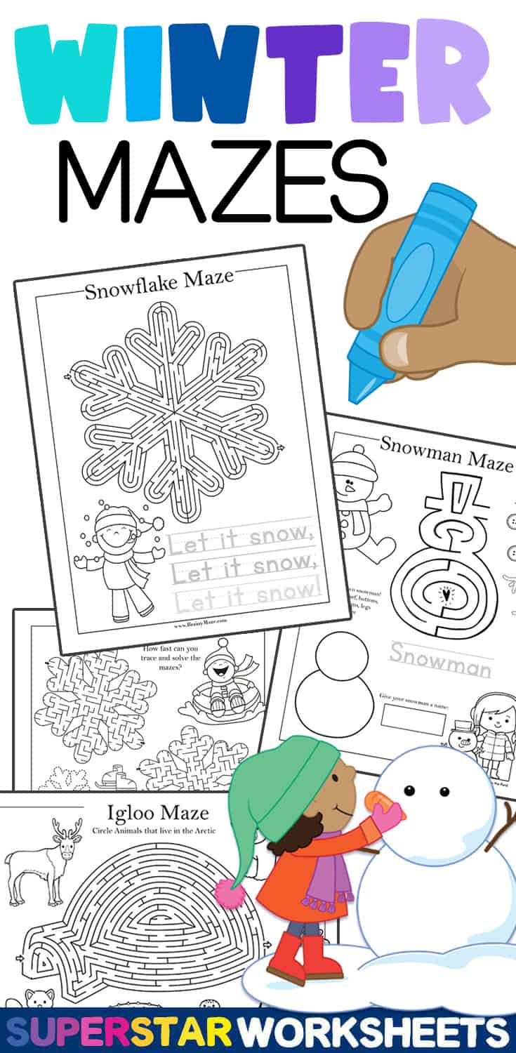 winter-mazes-superstar-worksheets