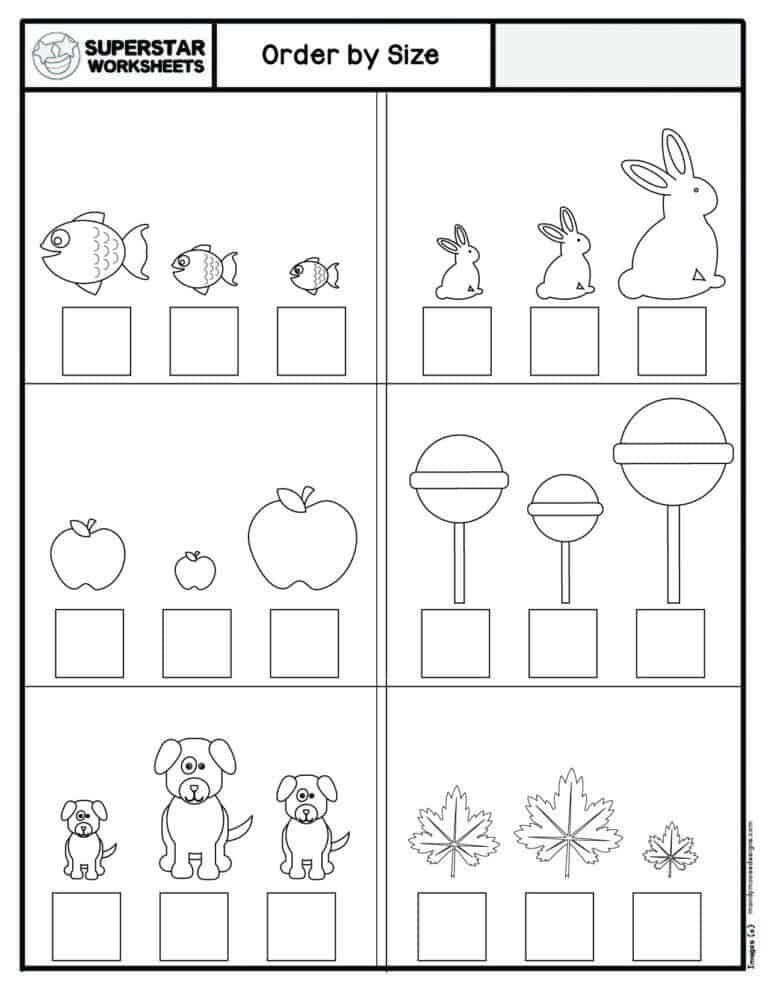 Kindergarten Measurement Worksheets - Superstar Worksheets