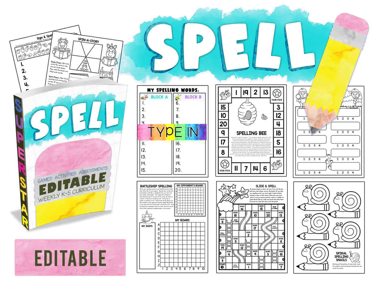 Free Spelling Worksheets Superstar Worksheets