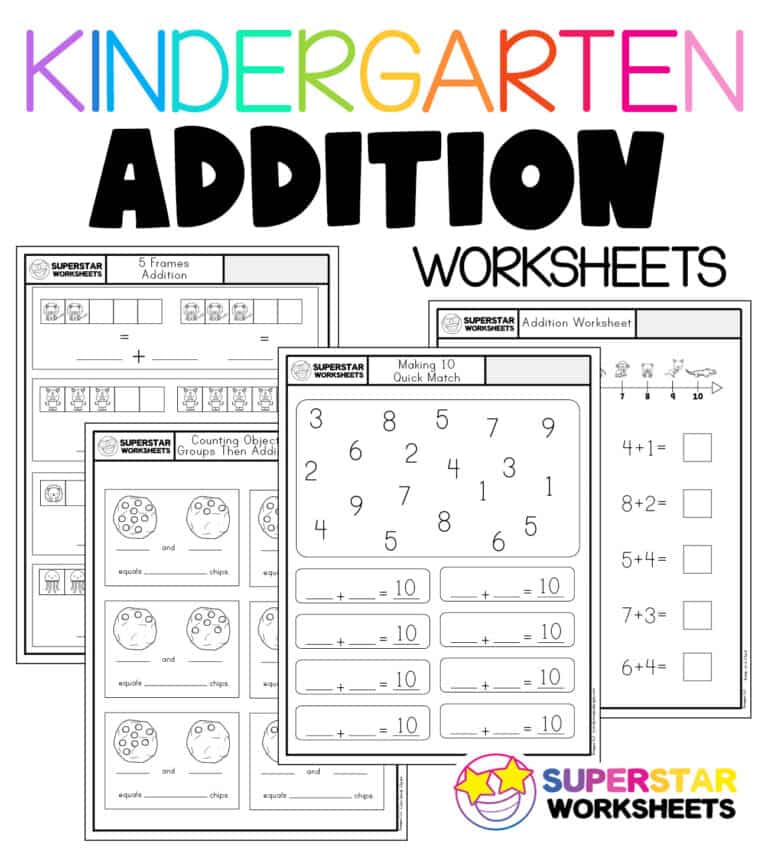 Kindergarten Math Worksheets - Superstar Worksheets