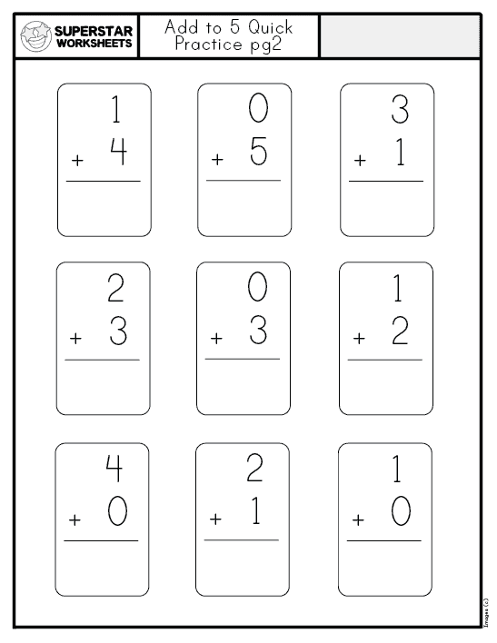 Kindergarten Addition Worksheets - Superstar Worksheets