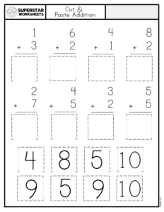 Kindergarten Addition Worksheets - Superstar Worksheets