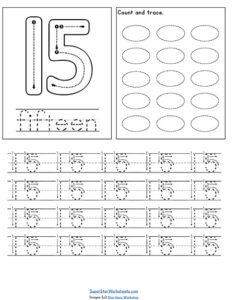 Number Handwriting Worksheets - Superstar Worksheets