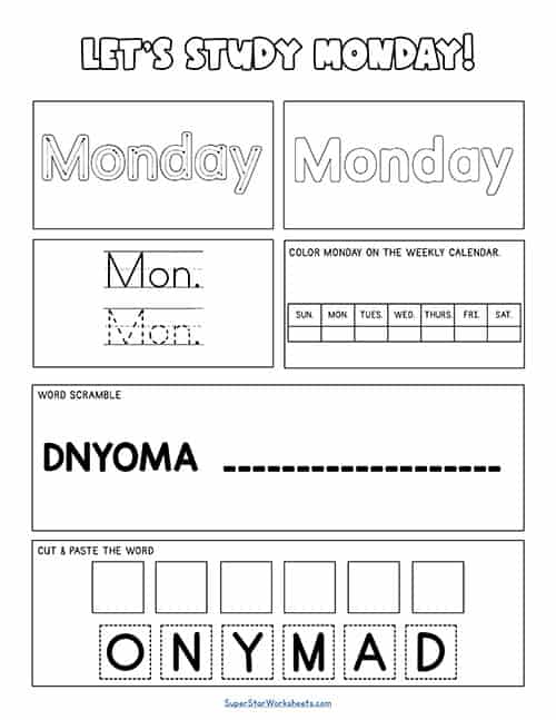 days-of-the-week-worksheets-superstar-worksheets