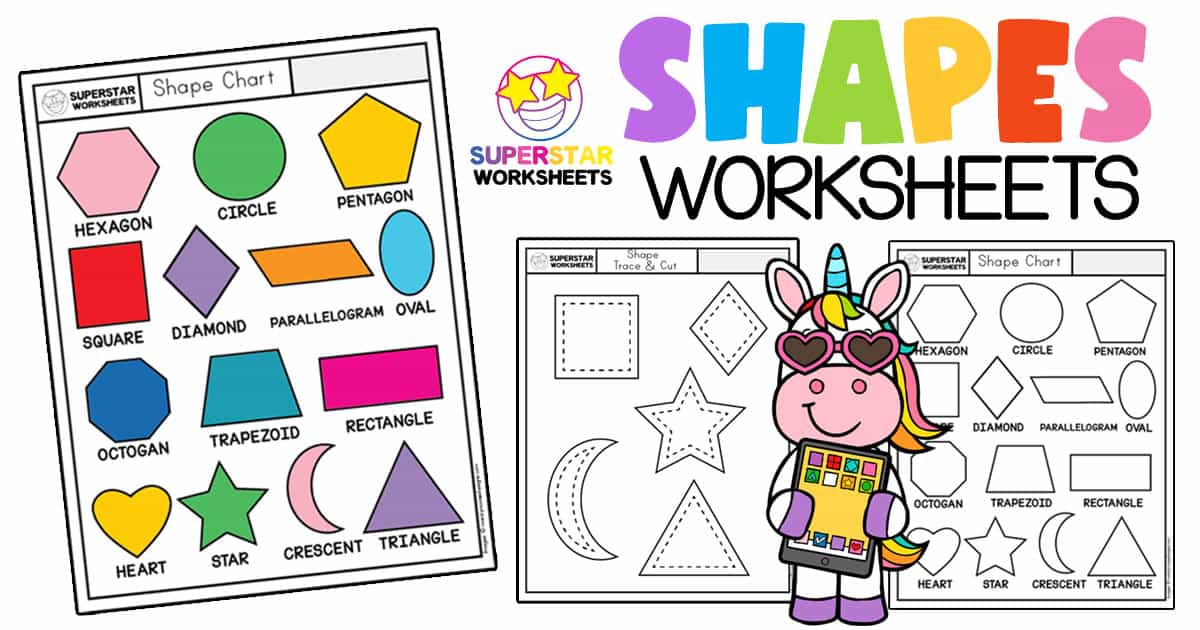 shapes worksheets for kindergarten superstar worksheets