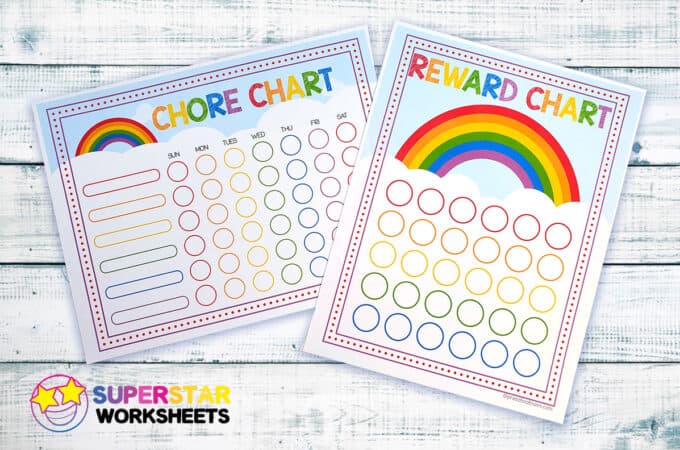 Chore Chart for Kids - Superstar Worksheets