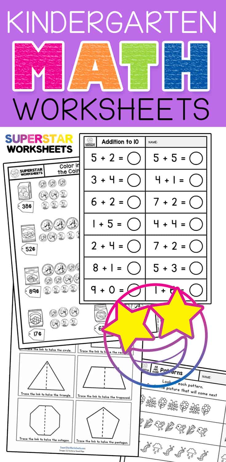 Kindergarten Free Printable Math Worksheets Education For Kids