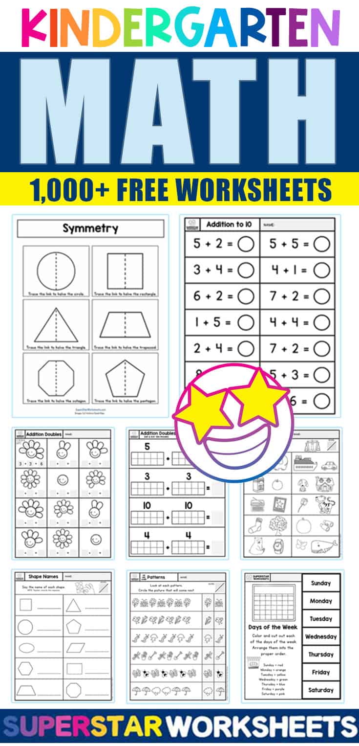 Kindergarten Free Printable Math Worksheets Education For Kids