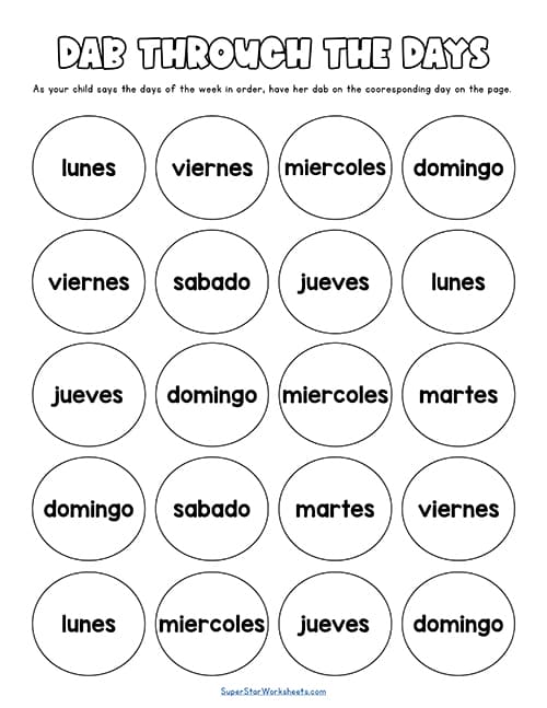 Monday To Domingo - Learn The Days Of The Week In Spanish