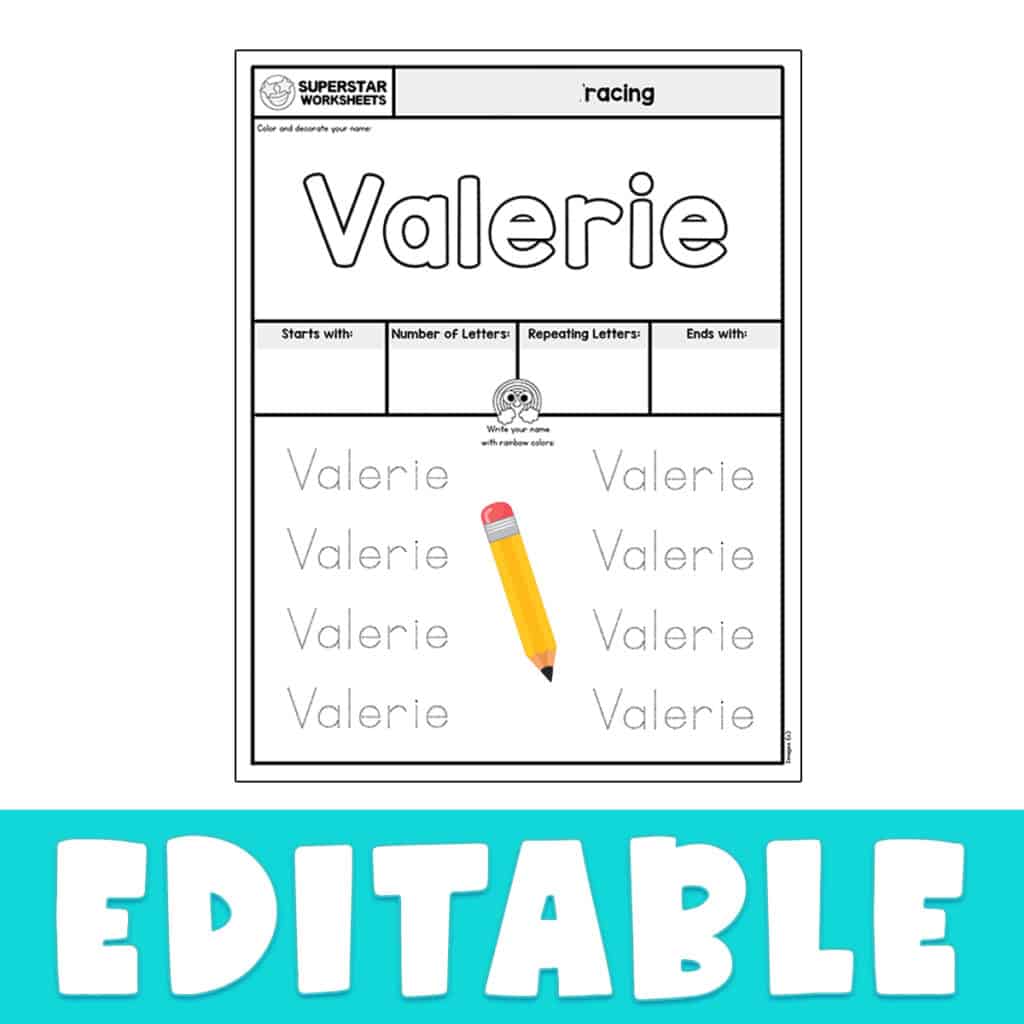 Editable Worksheets