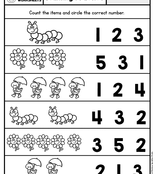 kindergarten math worksheets printable