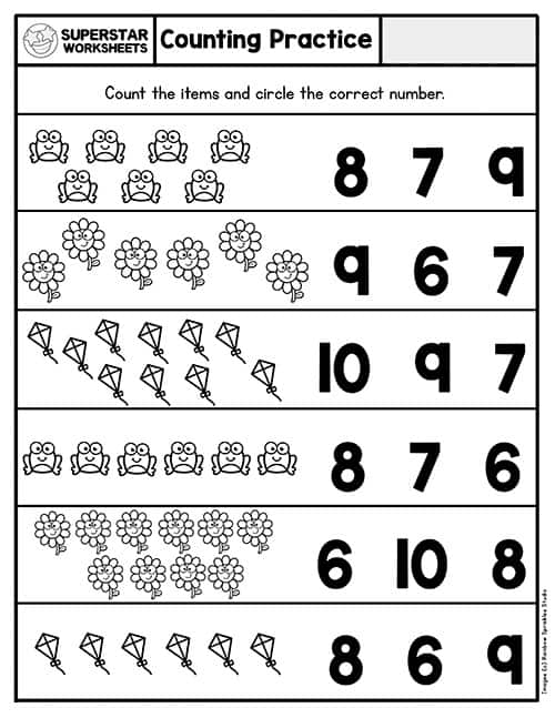 Counting By 5 Free Printable Worksheets Kindergarten