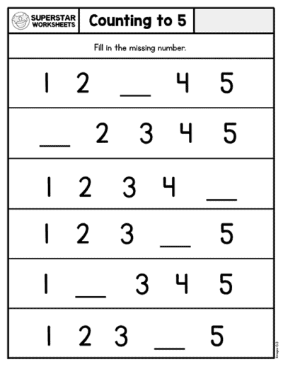 kindergarten counting worksheets superstar worksheets