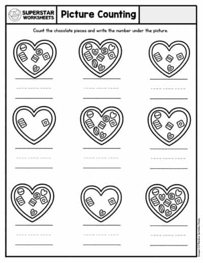 Kindergarten Counting Worksheets - Superstar Worksheets