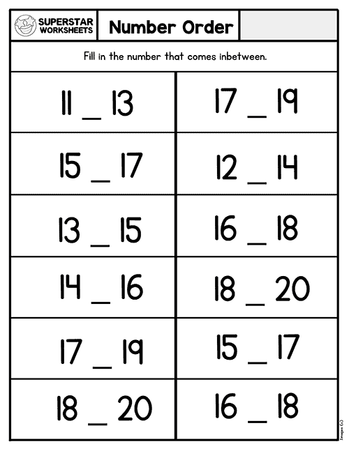 maths worksheet numbers 1 to 5