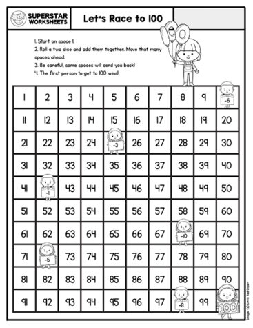 Hundreds Chart Printables - Superstar Worksheets