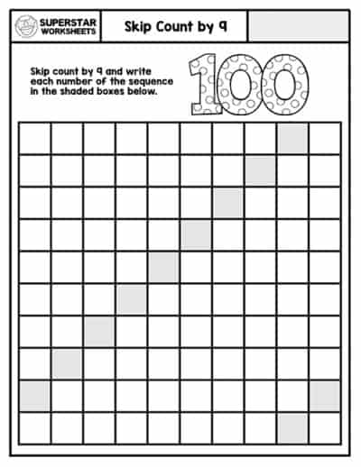 Hundreds Chart Printables - Superstar Worksheets