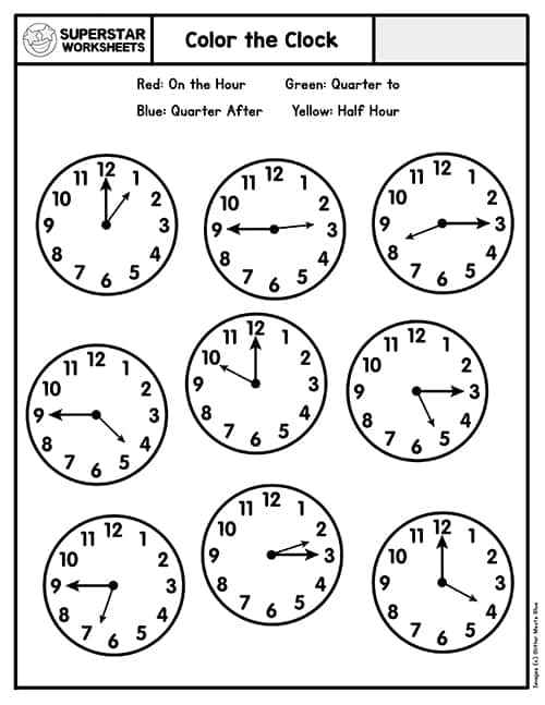 1st Grade Telling Time Worksheets Free Printable K5 Learning Telling 