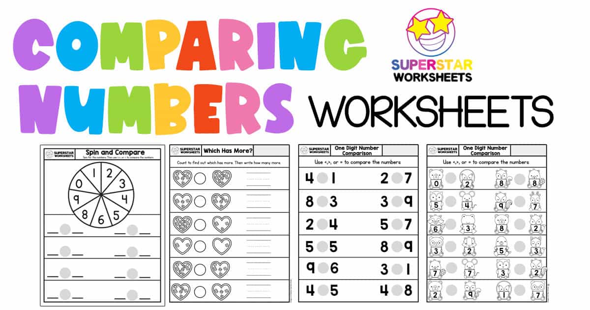 Comparing Numbers Worksheets Planning Playtime Comparing Numbers Worksheet Number Worksheets