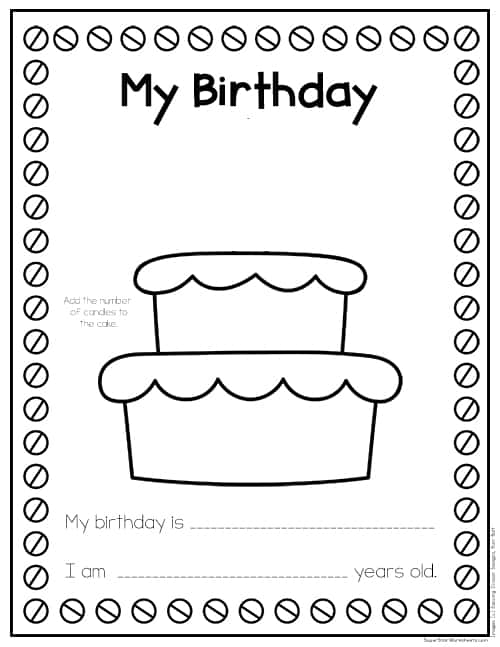 all about me worksheets preschool