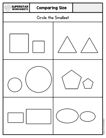 Kindergarten Comparing Numbers Worksheets - Superstar Worksheets