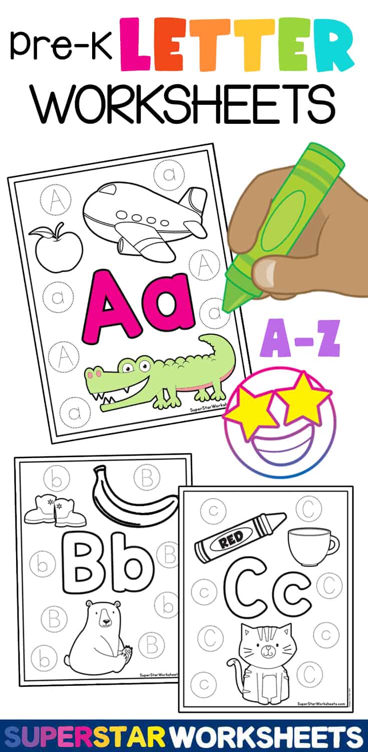 Preschool Letter Worksheets - Superstar Worksheets