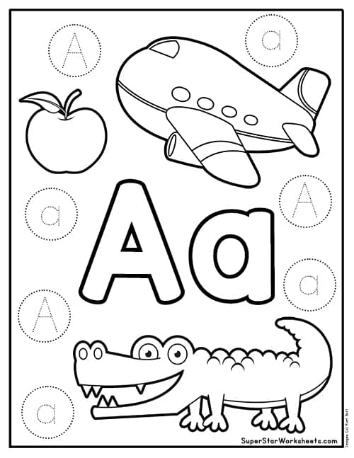 letter a worksheets superstar worksheets