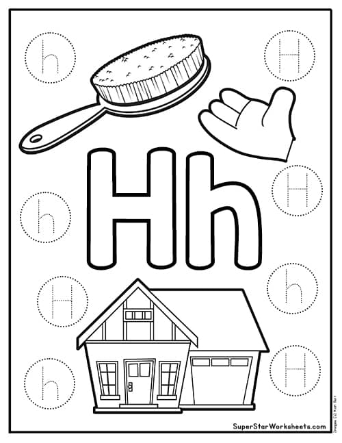Letter H Worksheets - Superstar Worksheets