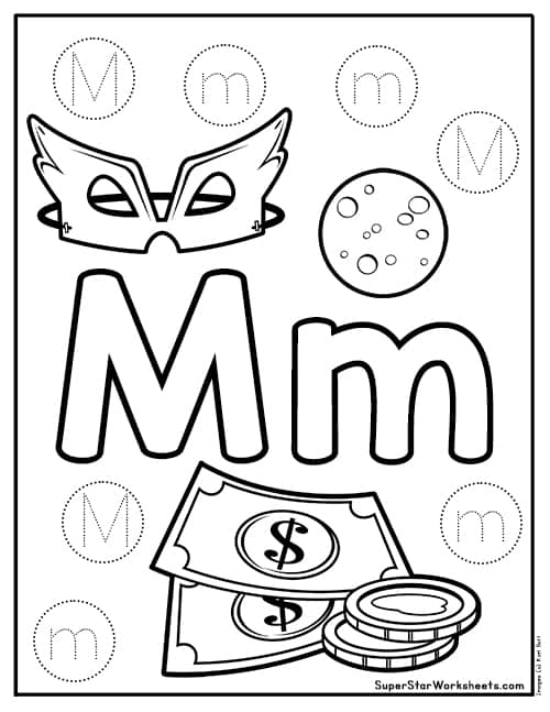 Beginning Letter M Worksheet