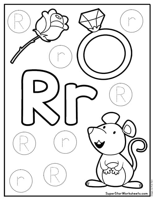 Letter R Worksheets - Superstar Worksheets