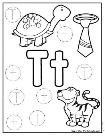 Preschool Letter Worksheets - Superstar Worksheets