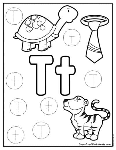 Preschool Letter Worksheets - Superstar Worksheets