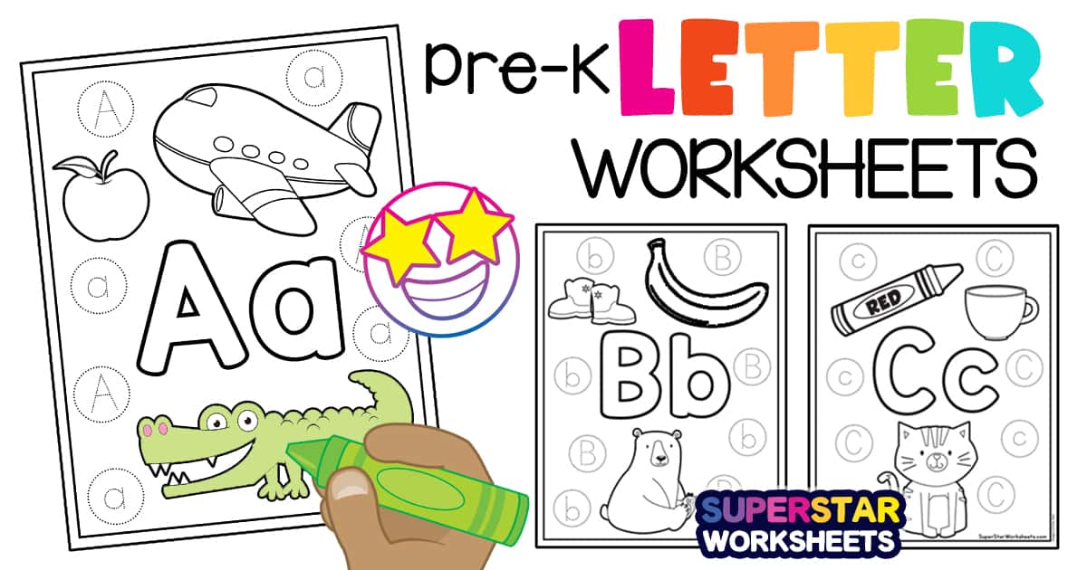 Preschool Worksheets - Superstar Worksheets