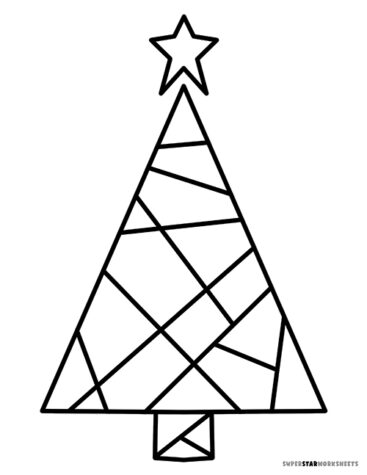 Christmas Tree Coloring Pages - Superstar Worksheets