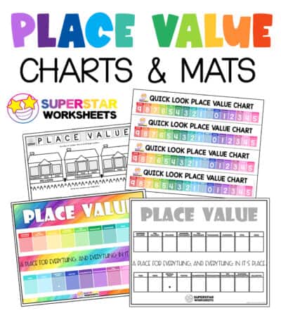 Place Value Charts & Worksheets - Superstar Worksheets