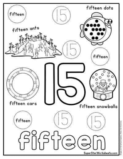 Preschool Number Worksheets - Superstar Worksheets