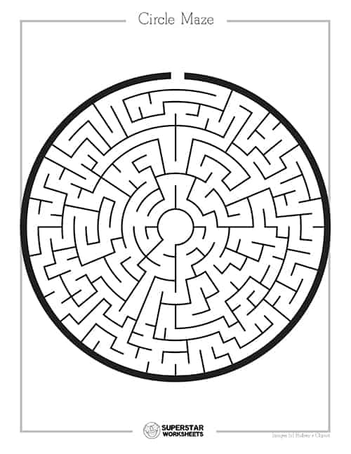 200 Kids Circle Mazes: For Kids Ages 4-6