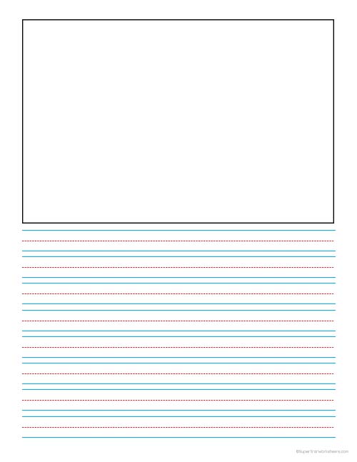 Lined Paper for Kids  Customize Online & Download Free