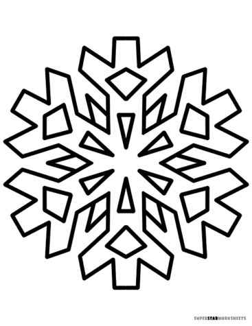 Snowflake Templates - Superstar Worksheets