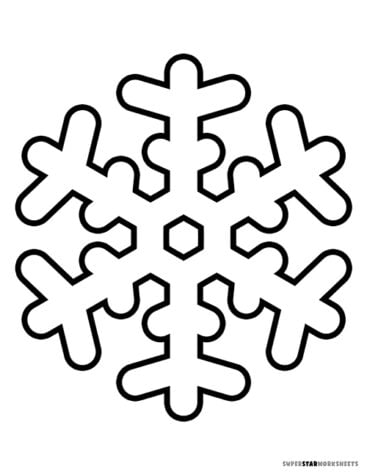 Snowflake Templates - Superstar Worksheets