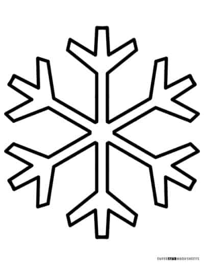 Snowflake Templates - Superstar Worksheets