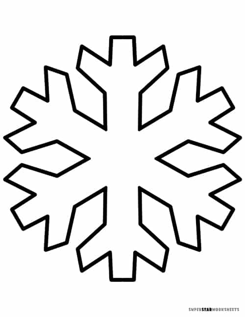 Thick Snowflake Sticker