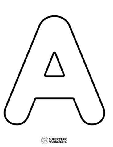 Printable Alphabet Uppercase Letters - Superstar Worksheets