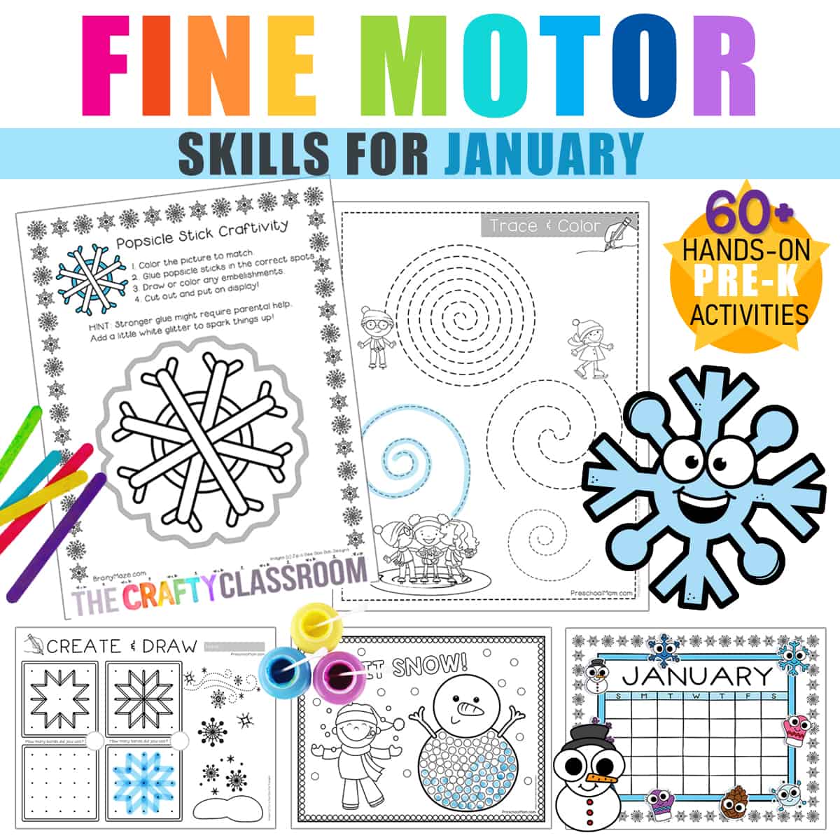 Winter Coloring Pages - Superstar Worksheets