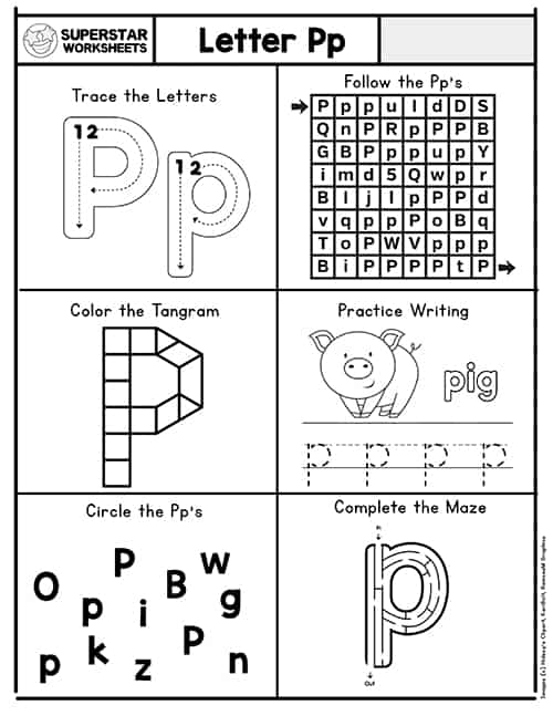 Letter P Worksheets Kindergarten Printable Kindergarten Worksheets